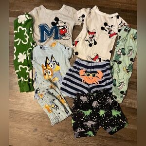 Colorful Cartoon Character Pajama Set